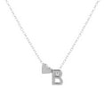 thumbnail image 2 of Joernso Couple Necklace Letter Shape Unisex Alloy Stainless Men Pendant for Gift, 2 of 8