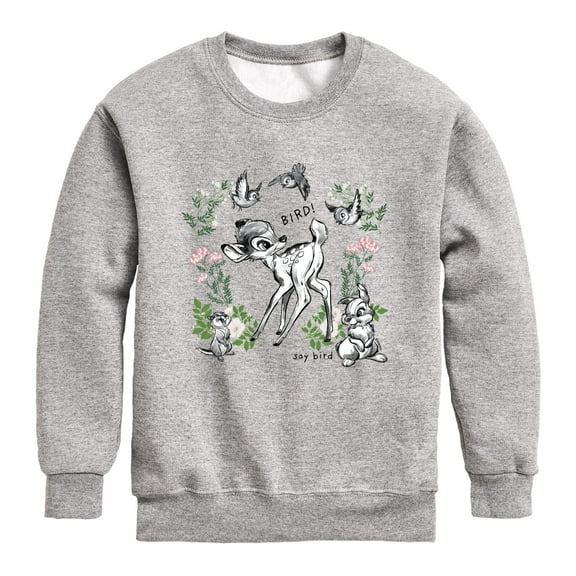 Bambi - Say Bird - Toddler And Youth Crewneck Fleece Sweatshirt