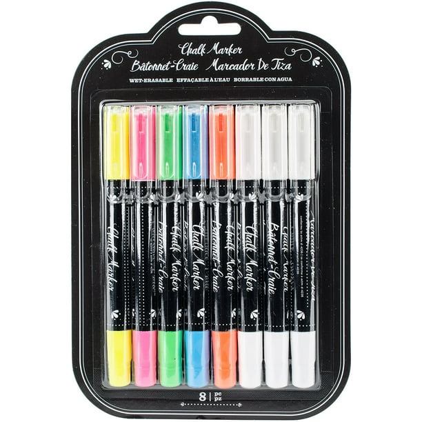 Erasable Chalk Markers by American Crafts set of 8 markers, multi