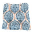 thumbnail image 6 of Jordan Manufacturing 19" x 19" Andorra Tiger Lily Navy Damask Square Tufted Outdoor Wicker Seat Cushion (2 Pack), 6 of 11