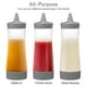 thumbnail image 5 of GOOHOCHY Botellas exprimidoras para salsa, botellas para condimentos, almacenamiento de salsa de tomate (gris), 4 Uds., 5 of 8