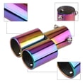 thumbnail image 5 of Silenciador de escape Universal para coche, punta de escape de doble salida, acero inoxidable negro, 63mm, accesorios para coche, 1 unidad, 5 of 5