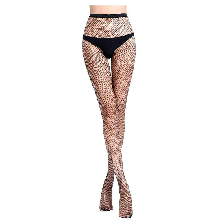Women Girl Sexy Fishnet Stockings Net Grid Pantyhose Mesh Tights Elastic  Hollow Out Hosiery Leggings Long Socks 