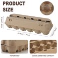 thumbnail image 2 of Hengguang 25 Pack  Natural Paper Pulp Egg Cartons, Egg Storage Containers Holder, Dozen Vintage Classical 2x6 Style Cardboard Egg Tray Holder for Family Farm Market Storing, 2 of 8
