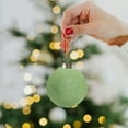 thumbnail image 6 of 6PCS Flocked Velvet Christmas Balls - 2.4" Rustic Xmas Tree Ornaments, Shatterproof Holiday Decor for Home & Office, 6 of 6