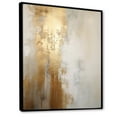 thumbnail image 2 of Designart "Abstract River In Minimal Gold And Beige IV" Northern Lights Floater Framed Wall Art Prints, 2 of 5