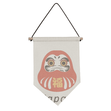 Traditional Japanese Special Cashbox Canvas Flag Hanging Wall Art Decor Banner
