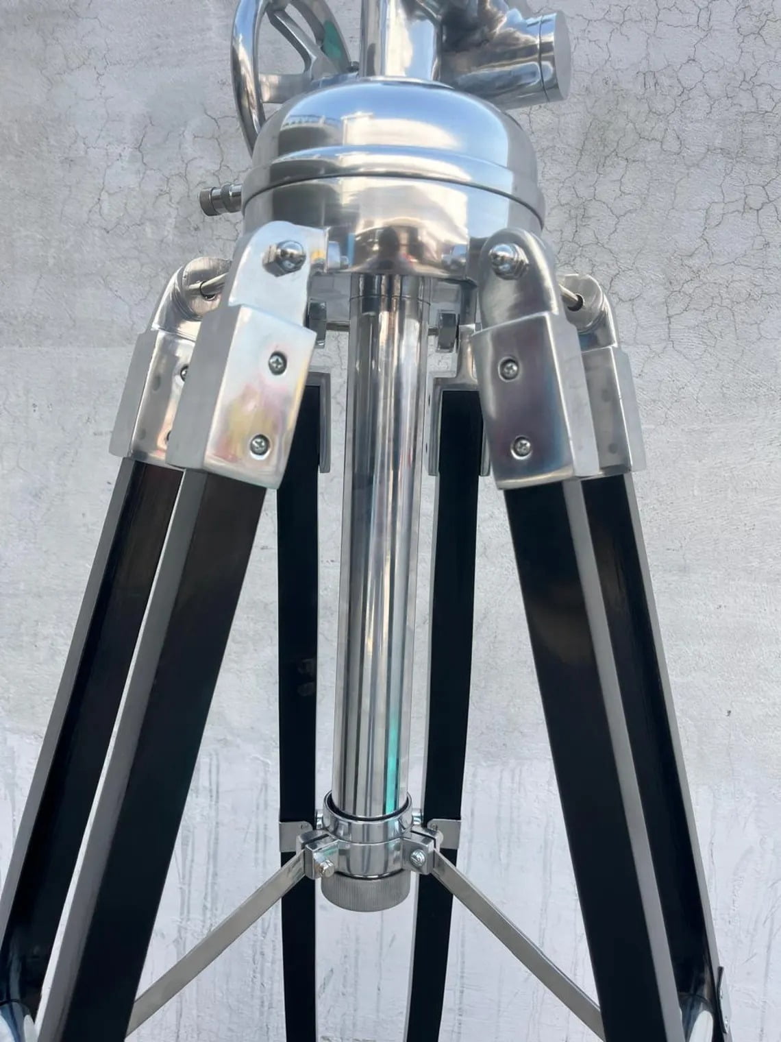 Vintage Royal Marine Tripod Floor Lamp Industrial Studio Searchlight for Home Office - Nautical Decor
