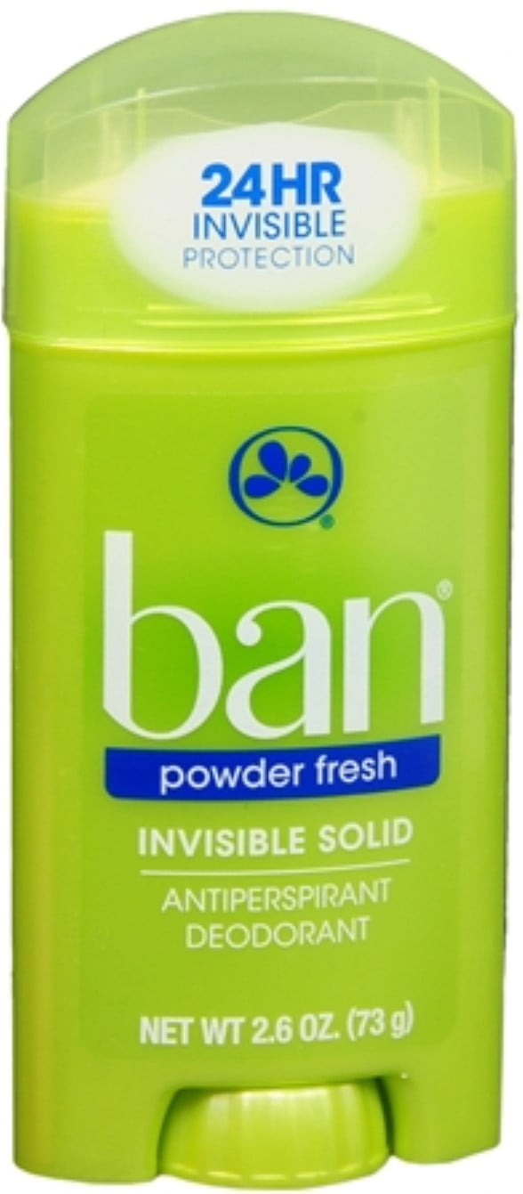 Ban Anti-Perspirant Deodorant Invisible Solid Powder Fresh 2.60 oz (Pack of 3)