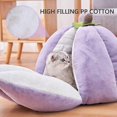 thumbnail image 3 of Cat Nest Mangosteen Shape Cat Bed, Warm Cat House Sleeping Bed Puppy House Multifunctional Pet Bed for Cats and Small Dogs,S, 3 of 4