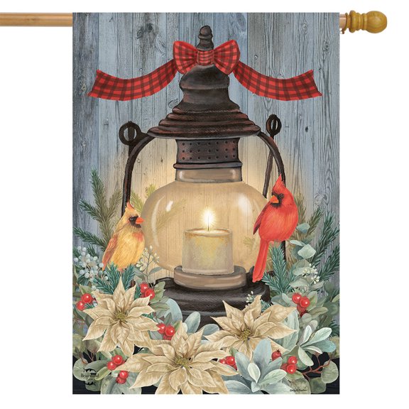 Briarwood Lane Warm Winter Candle House Flag