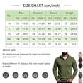 thumbnail image 3 of Domuza Mens Waffle Knit Quarter Zip Pullover Sweater, Mock Stand Collar Long‑Sleeve Sweatshirt, Fall Winter Quilted Casual Polo Tops, 3 of 8