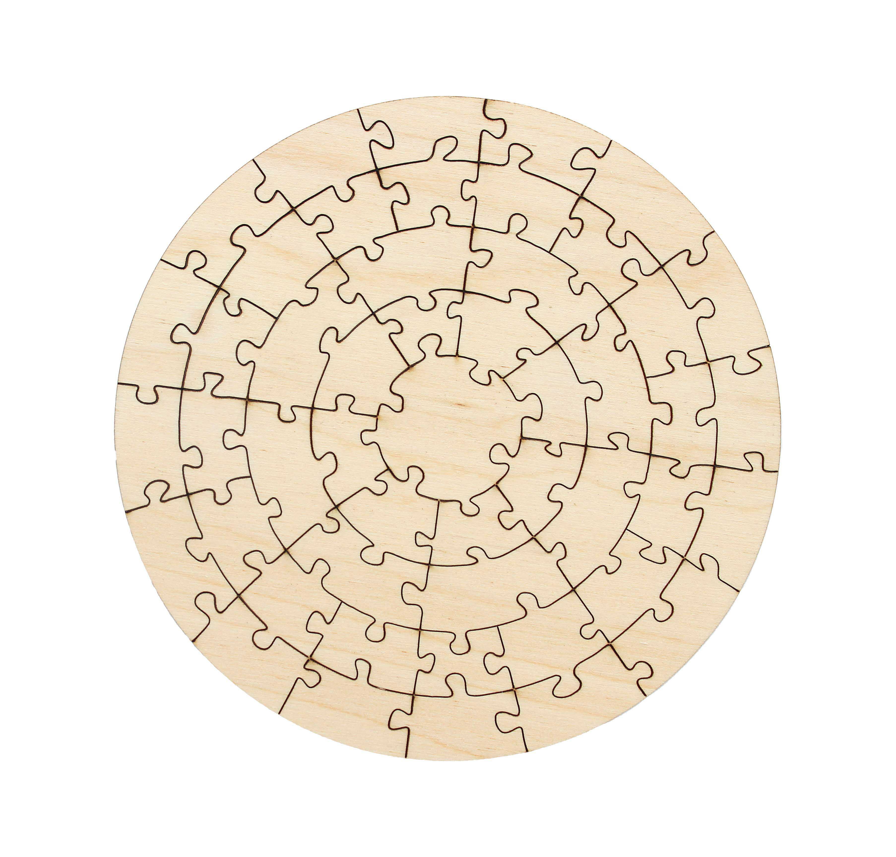 Leisure Arts Wood Puzzle Small Circle 49 pieces 5.5 Blank Puzzles, Make  Your Own puzzle, Blank Puzzle Pieces Blank Wooden Puzzles DIY Jigsaw  Puzzles, blank puzzles to draw on 