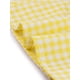 thumbnail image 5 of CAMISA DE CUADROS PARA MUJER INSPIRE CHIC CON COLLAR PETER PAN Y MANGAS CORTAS ABULLONADAS, BLUSA DE BOTONES GINGHAM TAMAÑO M AMARILLO, 5 of 6