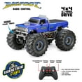 thumbnail image 5 of New Bright (1:10) Bigfoot Battery Remote Control Blue Monster Truck with Lights, Sounds, 61086UEP Child, 5 of 10