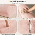 thumbnail image 4 of Furmax Modern Tufted Upholstered Sofa, High-Density Sponge Filled Comfortable Couch, Suitable for Living Room, Bedroom and Apartment, Pink, 4 of 8