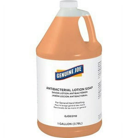 Genuine Joe, GJO03110, Antibacterial Lotion Soap, 1 Each, Orange, 1 gal (3.8 L)
