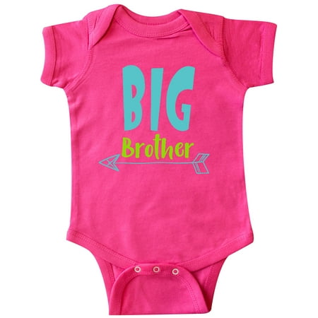 

Inktastic Big Brother Older Brother Arrow - Blue Green Gift Baby Boy Bodysuit