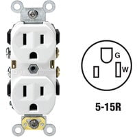 1PC Leviton Commercial Grade Duplex Outlet