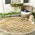 thumbnail image 5 of SAFAVIEH Beach House Richard Geometric Indoor/Outdoor Area Rug, Beige/Cream, 4' x 4' Round, 5 of 6