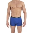 thumbnail image 5 of Men's Papi 990001 Repeat Logo Cotton Stretch Boxer Briefs - 4 Pack (Black/Blue/Light Grey M), 5 of 10