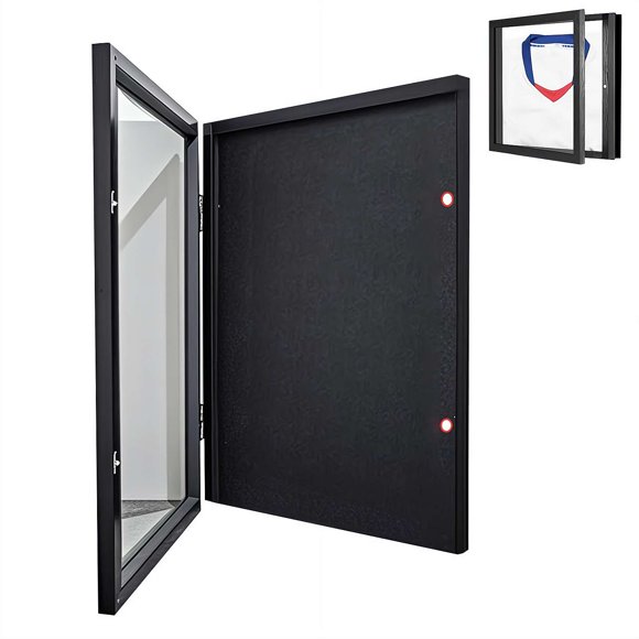 T Shirt Display Frame, 14" x 18" Wooden Frame Display Case with Protection Acrylic for Sport Shirts, Jerseys, Memorabilia