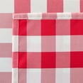 thumbnail image 2 of Infinity Collection Spill Proof Fabric Buffalo Check Plaid Tablecloth Stain Resistant Wrinkle Resistant for Dining Room Kitchen Restaurant Indoor Picnic (Red and White,60" x 120"), 2 of 4
