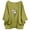 A-Green, variant on Women's Pullover Round Neck 3/4 Sleeve Cotton Linen Pullover with Daisy and Lavender Floral Print Everyday Leisure and Travel