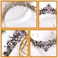 thumbnail image 3 of Wedding Crowns for Bride Happy Birthday Decorations Rhinestone Headband Purple, 3 of 8