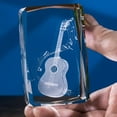 thumbnail image 1 of Crystal Glass Guitar Paperweight Music Theme Home Decor Gift for Girls, 1 of 6