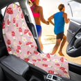 thumbnail image 4 of Uourmeti Front Seat Cover Towel Machine Washable Microfiber, Compatible with Van Truck Seat, for Cars Trucks SUVs, Red Mushroom Daisy, 4 of 7
