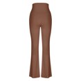 thumbnail image 4 of REALiKUN Womens Yoga Pants Flare Leg Elastic High Waist Stretch Bootcuts Seamless Workout Wide Bell Bottoms Leggings, 4 of 6