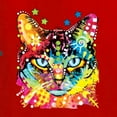 thumbnail image 5 of Wild Bobby Dean Russo Colorful Blue Eyes Cat Cat Lover Unisex Crewneck Graphic Sweatshirt, Red, 5X-Large, 5 of 5