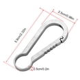 thumbnail image 4 of Climbing Key Ring, Locking Buckle Key Ring Multifunctional Outdoor Keychain, For Hiking Climbing Traveling Outdoor Sports Home Outdoor Activity Fishing, 4 of 8