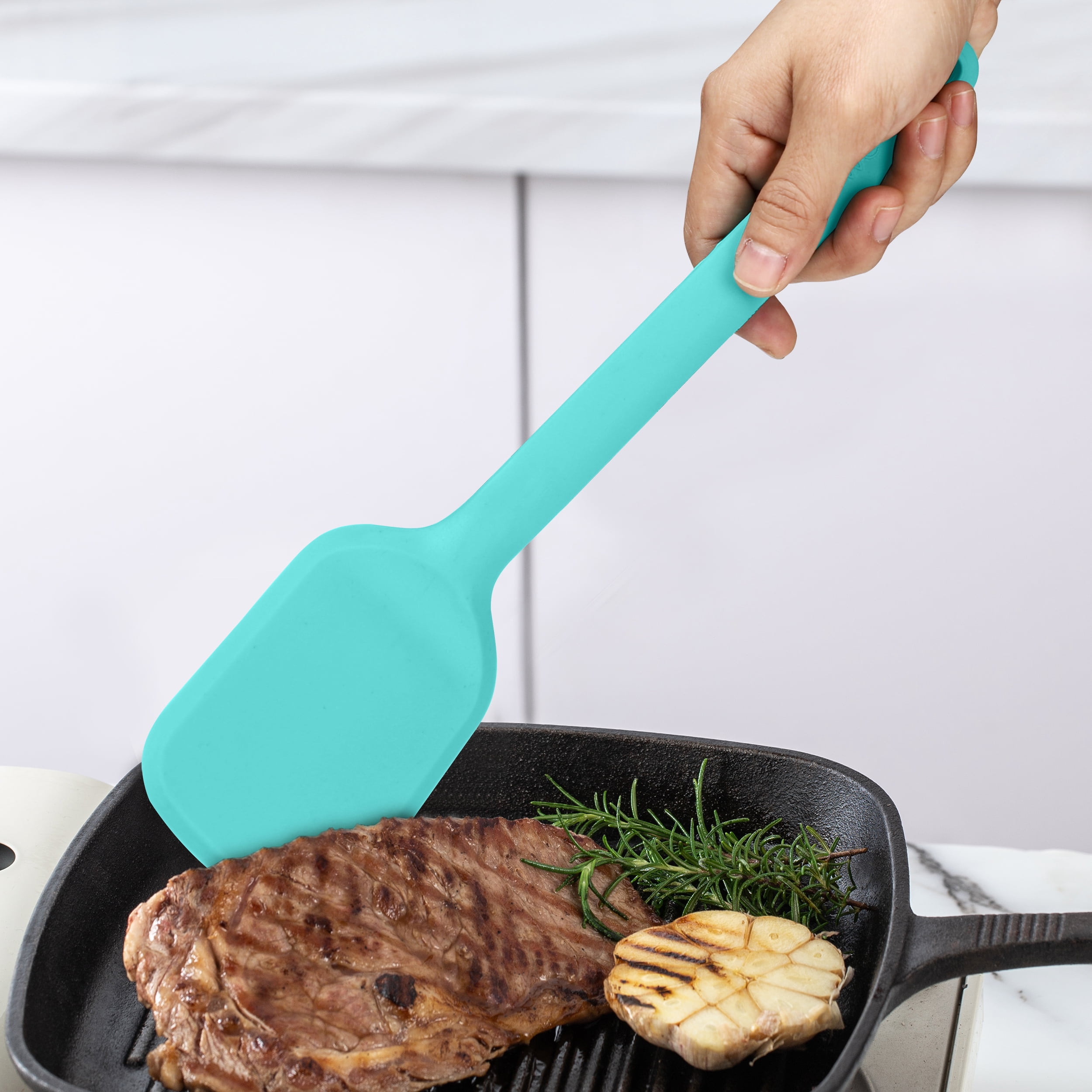 Cook with Color Heat Resistant Dishwasher 12 in Food Safe Silicone Kitchen Spatula