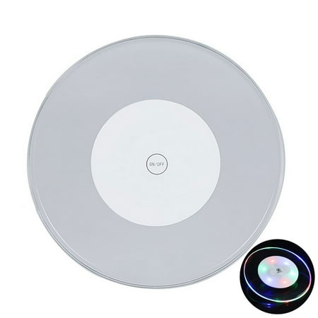 

BONYOUN Round Mat Multicolor LED Flash Light Cup Cushion Coaster Bar Restaurant Decor LED Cup Mat