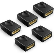 HDMI Coupler Female to Female Adapter, Support 3D 4K 1080P High Speed HDMI Cable Extender Audio Video Converter(5 Pack)