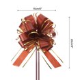 thumbnail image 2 of 10pcs 6" Large Big Pull Bow, Organza Car Gift Wrapping Bows Ribbon for Wedding Christmas Bow, Coffee, 2 of 6