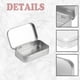 thumbnail image 2 of 4 Piezas Caja de Almacenamiento PequeñA con Tapa Cajas de Hojalata PequeñAs Rectangulares Caja de Metal con Tapa Caja de Hojalata PequeñA para Almacenamiento en el Hogar Plata, 2 of 5