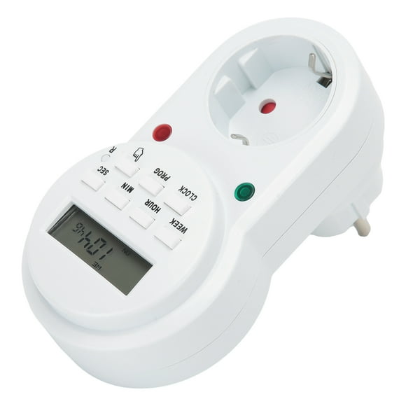 Timer Plug, Random Function Mode LCD Screen Timing Switch, High Accuracy For Lamps Fans Kitchen Appliances