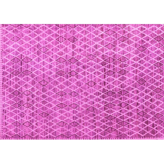 Ahgly Company Indoor Rectangle Abstract Pink Modern Area Rugs, 2' x 5'