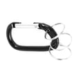 thumbnail image 4 of Aluminum D Shaped Buckle Carabiner Camping Bag Hook 3 Split Keyring Chain, 4 of 5