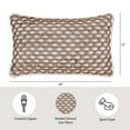 thumbnail image 6 of Boho Living Jada 12"x20" White Decorative Pillow, 6 of 8