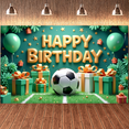 thumbnail image 3 of Colorful Soccer Birthday Banner Football Party Decorative Design for Birthday Party Kids Celebration Indoor Outdoor, 3 of 3