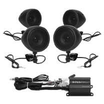 Boss Audio Systems MCBK470B Motorcycle Speaker Amplifier, Bluetooth, 3” Speakers