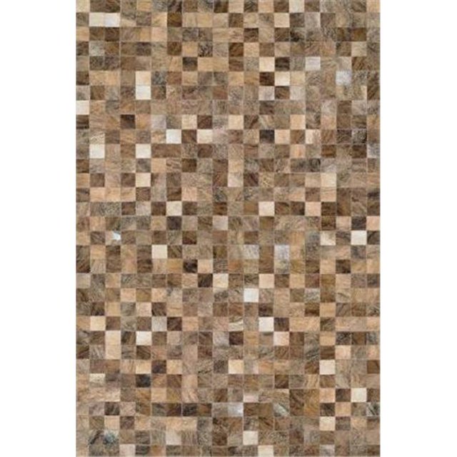 Couristan 32689017020040T 2 Pi x 4 Pi Chalet Pixels Tapis&44; Brun