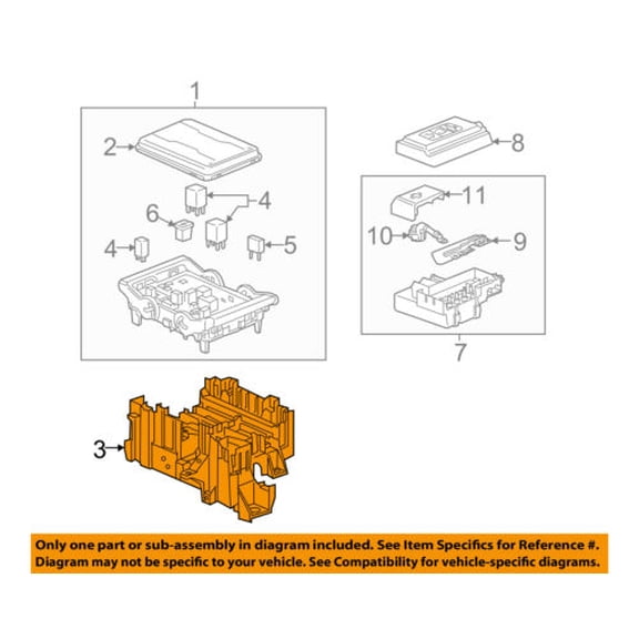 GM OEM Fuse Relay-Mount Bracket 23484061