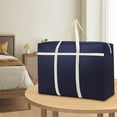 thumbnail image 5 of Fiudx Bolsa de Viaje, Diseño de Lona de Gran Capacidad, Material Duradero No Tejido, Organizador Versátil, Esencial para Mudanzas o Viajes, Portátil, Tamaño 110 X 60 X 35 Cm, 5 of 5