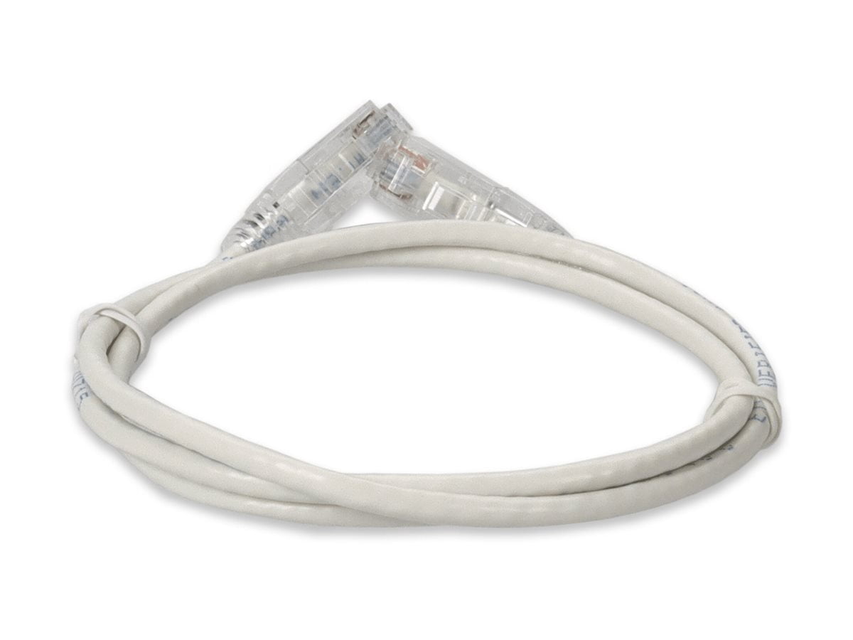 Addon ADD-10FSLCAT6A-WE 10ft White Cat 6a Slim Pvc Ethernet Cable Snagless Clear-claw Rj-45 M/m