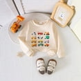 thumbnail image 2 of 4-5 Years Toddler Boys Crewneck Sweatshirt Long Sleeved Car Print Casual Tops Fall Winter Clothes for 18 24 Months 2t 3t 4t 5t Toddler Kids, 2 of 9